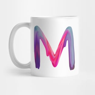 Letter M In Vibrant Watercolor Mug